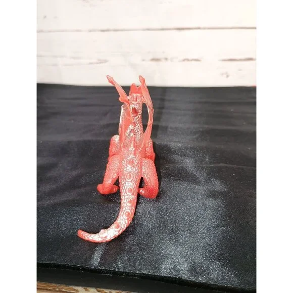 Set Of 5 Dinosaur & Dragon Figurines - Vibrant Colors - Collectible Plastic Toys - Picture 7 of 11